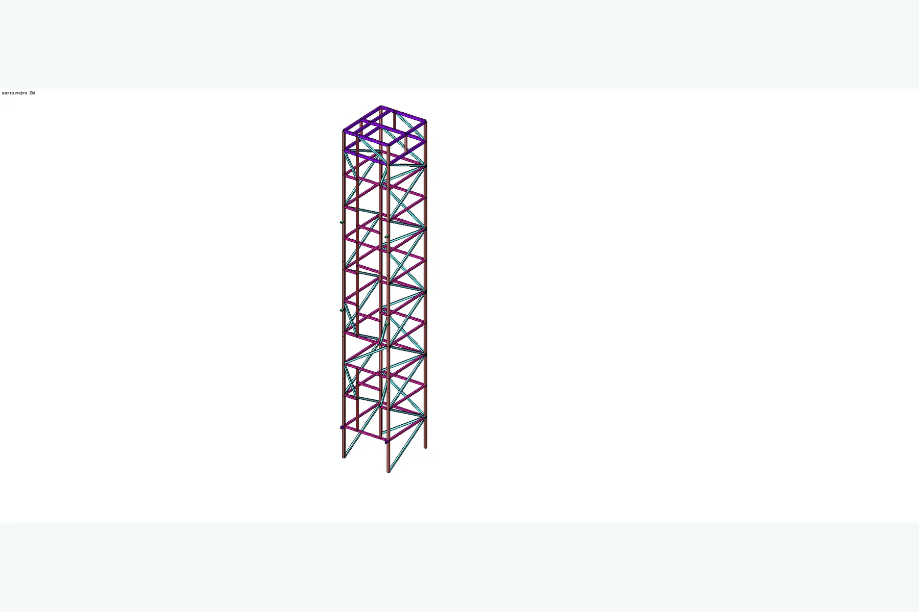3D/BIM-модель: Шахта лифта