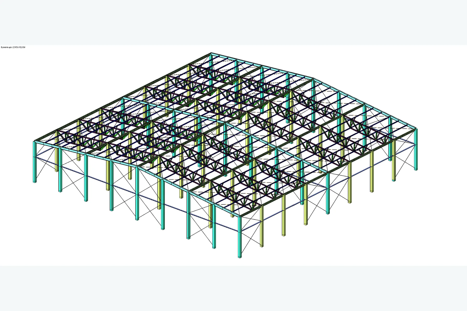 3D/BIM-модель: Завод по производству бумажных изделий. Производственный корпус с АБК