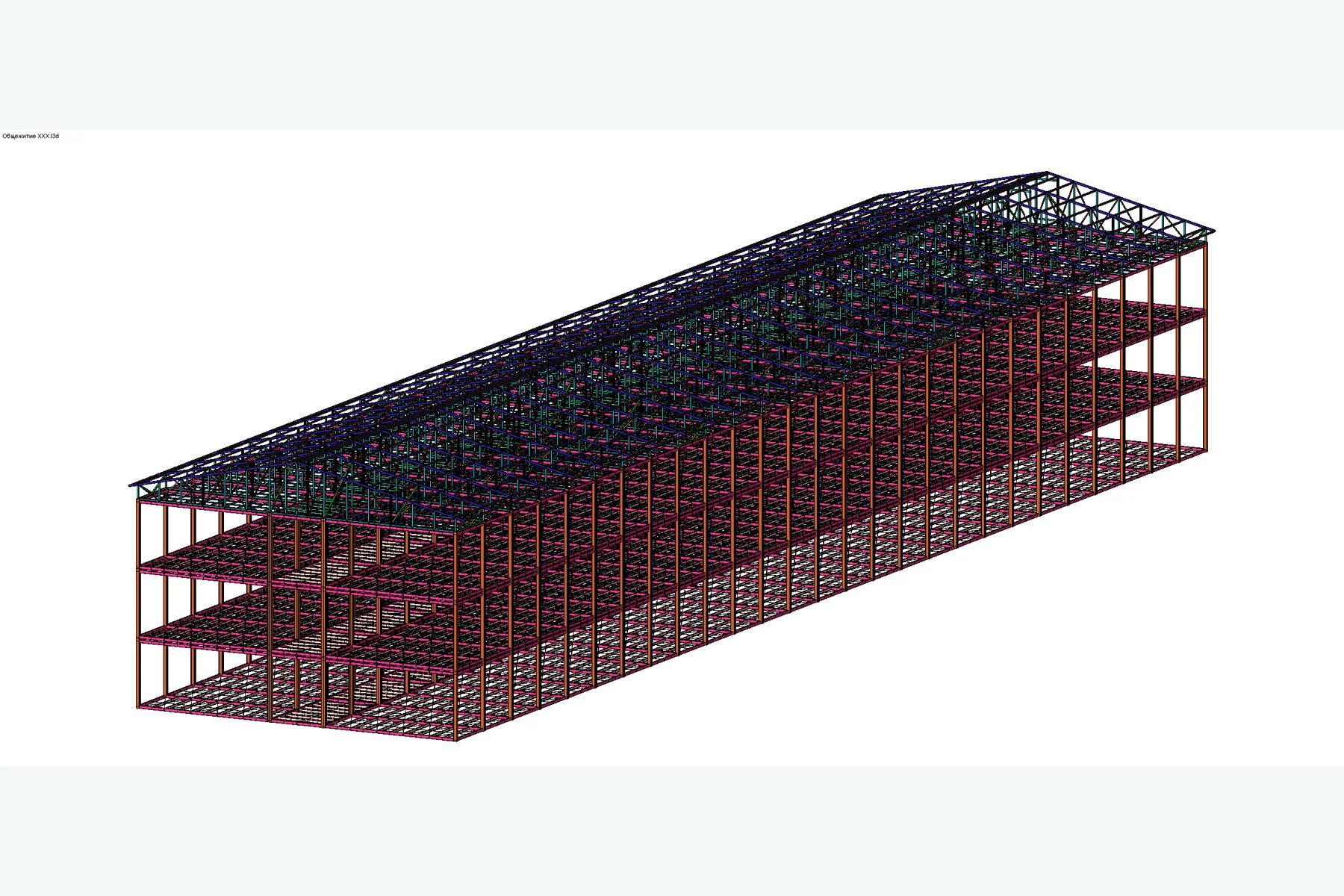 3D/BIM-модель: Вахтовый городок